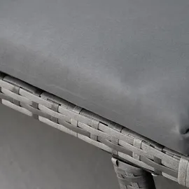 Outsunny Gartensofa 129 x 63 x 67 cm Grau