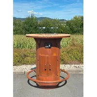 Badeko Metalldekoration Badeko Stehtischofen in Edelrostoptik