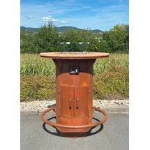 Badeko Metalldekoration Badeko Stehtischofen in Edelrostoptik