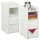 Relaxdays Nachtschrank 2er Pack 2 x 30 x 40 cm Weiß