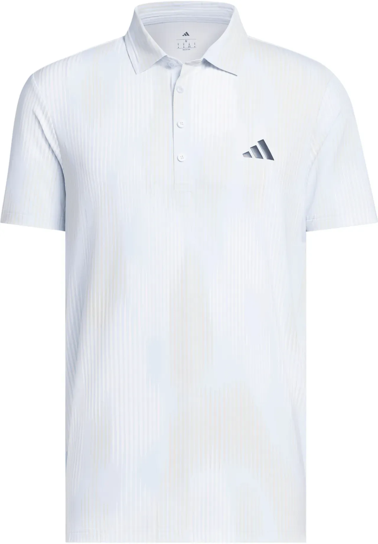 adidas Ultimate365 Tour Cool Feel Print Herrenpoloshirt weiß-clear sky - M