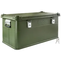 Trucky Aluminium Box mit Deckel Grün Alu Kiste Box