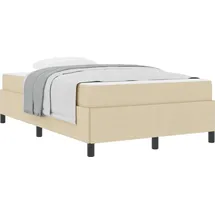 vidaXL Boxspringbett 120 x 200 cm Creme