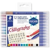 Staedtler Kalligraphie-Doppel-Fasermaler Calligraph duo 12 Stück