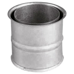 JUSTUS Ofenrohr, (1-tlg), Ø 150 mm, für Kaminöfen silberfarben