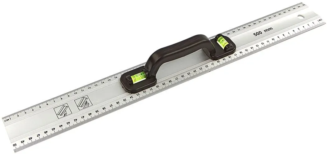 Toolpack 500 mm Anreißlineal mit Wasserwaage
