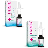 nasic Nasenspray Erwachsene und Schulkinder + Kinder Set 1 Sparset