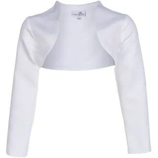 happy girls Bolero aus Satin mit offener Vorderseite, Weiss, 146