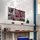 Tectake Werkzeuglochwand 3-tlg. Stahl 120 x 60 cm rot/schwarz