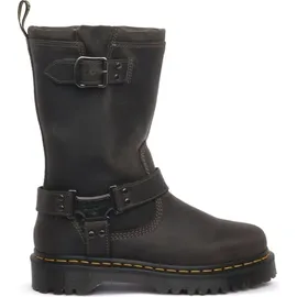 Dr. Martens Anistone Hi Charcoal Grey Burnished Waxy Pull Up Wp 40 EU