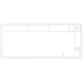 HyperX Alloy Rise Top Plate Tastatur Weiß