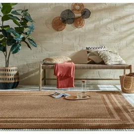 KADIMA DESIGN Teppich Jute-Optik | Indoor Outdoor | Schmutzabweisend & Waschbar | 160x230cm
