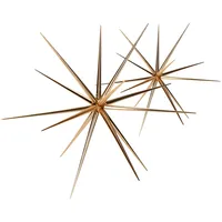COM-FOUR Weihnachtsstern zum Hängen klein/groß kupferfarben