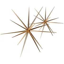 COM-FOUR 2X Weihnachtsstern zum Hängen - Kleiner und großer Deko-Stern für die Weihnachtsdekoration - Stern für Dekoration von Silvester, Hochzeit, Party