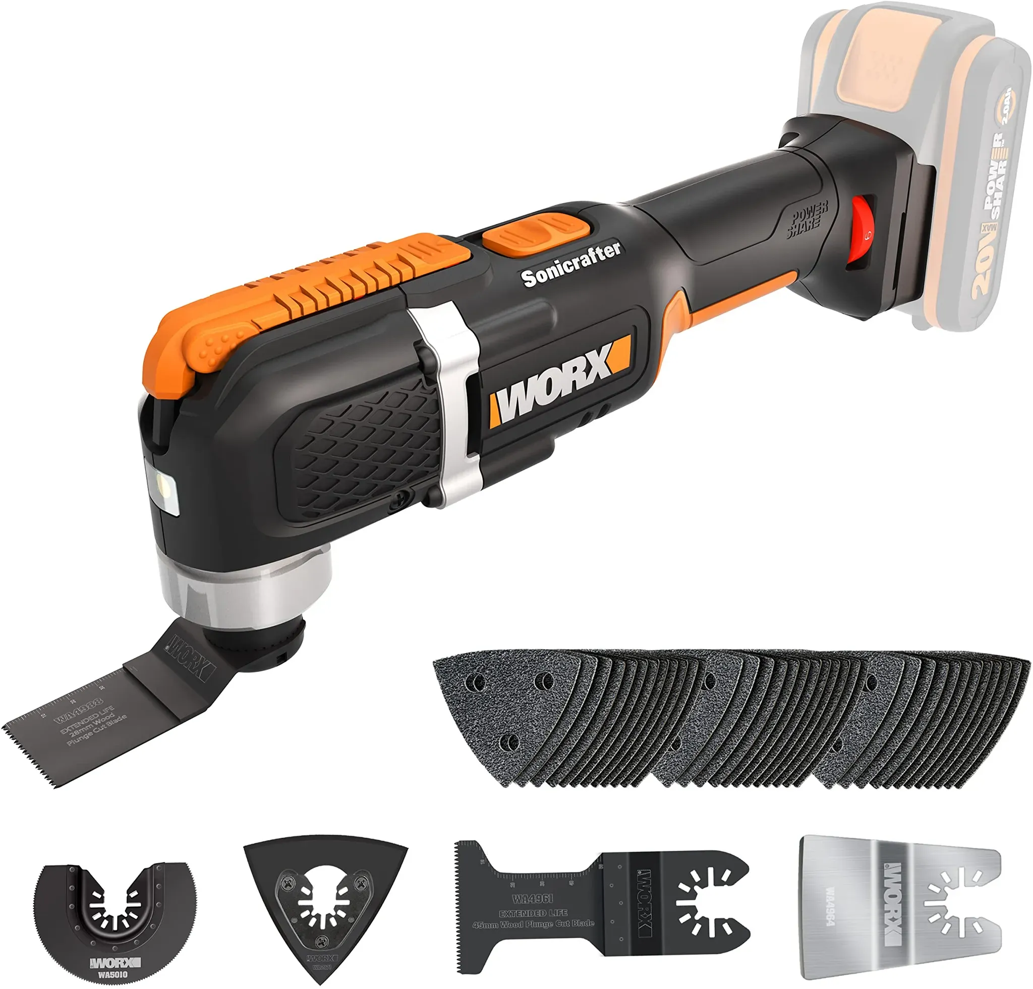 worx wx696.9 akku-multifunktionswerkzeug