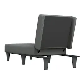 vidaXL Chaiselongue Dunkelgrau Stoff