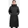 khujo Damen Wintermantel warmer Parka mit weichem Teddyfleece an der Kapuze, Taillenzugband und magnetischer Abdeckleiste Agneta-YM Space Grey Gr. L - L