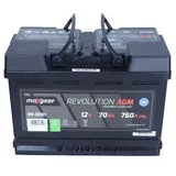 Starterbatterie 12V 70Ah 760A MAXGEAR L3 Batterie für Auto LKW