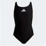 adidas Solid Small Logo Badeanzug Black / White 164    