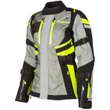 Klim Artemis, Textiljacke Gore-Tex Damen - Hellgrau/Schwarz/Neon-Gelb - M