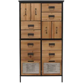 Mendler Apothekerkommode 136 x 73 x 35 cm Beige