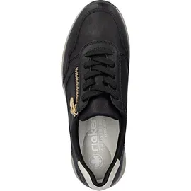 Rieker Keilsneaker Damen goldfarben/schwarz 41