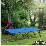 Outsunny Feldbett Klappbar Blau/Schwarz