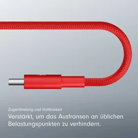 Apple Beats USB-C zu USB-C gewebtes Kabel 1.5 m Rapid Red
