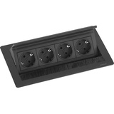 EVOline Flip Top Push M 4xSchuko schwarz