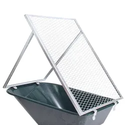 TRUTZHOLM Schubkarren Durchwurfsieb Gartensieb 100x60cm Sieb Kompost Gitter Durchwurfgitter Erdsieb