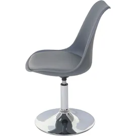 Mendler Esszimmerstuhl Malmö T501 Kunstleder dunkelgrau 6er Set