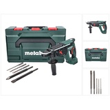 METABO KH 18 LTX 24 Akku Kombihammer 18 V 2,1 J SDS plus + 5 tlg. Bohrer Meißel Set + metaBOX - ohne Akku, ohne Ladegerät