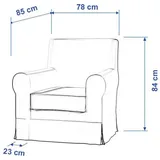 IKEA dekoria Ersatz für Sessel Tallmyra dunkelgrün
