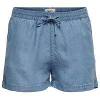Only Loose Fit Jeansshorts aus Lyocell Modell 'PEMA', Blau,