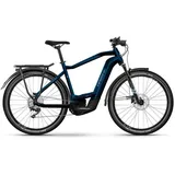 Haibike Trekking 8 Bosch 750Wh Elektro Trekking Bike Glossy Nebular Royal Blue/Metallic Frozen Lake/Silver | 27.5" Herren Diamant L/58cm