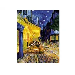 Caféterrasse am Abend – Nachtcafé nach Vincent van Gogh Malen nach Zahlen