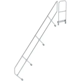 MUNK zweiter Handlauf für Treppe mit Plattform 45° 12 Stufen