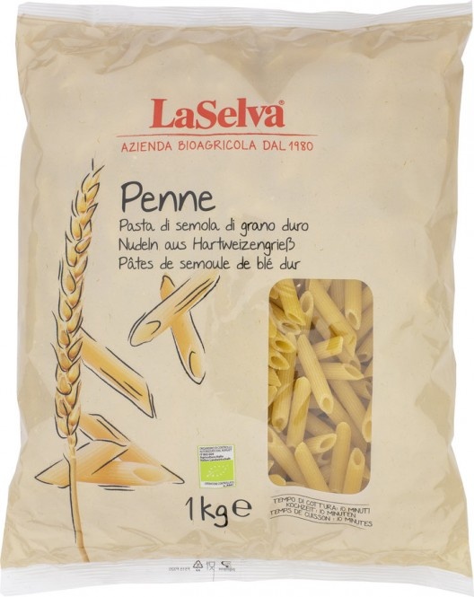 LaSelva Penne aus Hartweizengrieß bio 1kg