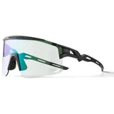 ROCKBROS Photochrome Fahrradbrille mit UV-Schutz Korrektureinsatz Schwarz