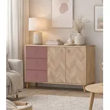 Schildmeyer Visby 109 x 73,9 x 33,05 cm Eiche hell/Mauve