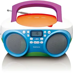 LENCO SCD-41 CD-Player für Kinder mit USB, bunt