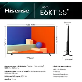 Hisense 55E61KT 55 Zoll 4K UHD Smart TV