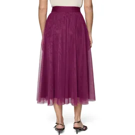 Zero Midirock Damen Lila 34