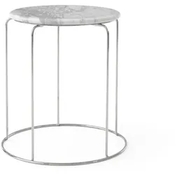 &Tradition - Wire VP11 Tischplatte, Ø 38 cm, Marmor weiß (Bianco Carrara)