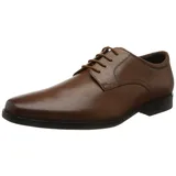 CLARKS Howard Walk Schuhe Dark Tan Lea 45