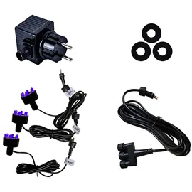 Köhko Springbrunnen komplette Quellsteinbeleuchtung lila