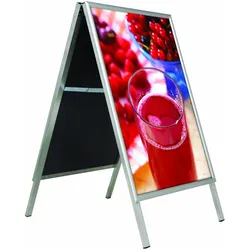 update displays Kundenstopper DIN A0, DIN A1 2-Fach silber