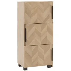 Schildmeyer Schieberegal Piazza 101,6 cm x 78 cm x 34,7 cm Eiche