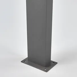 LUCANDE Außenleuchte Aluminium 100,0 cm inkl. Bewegungsmelder Schwarz