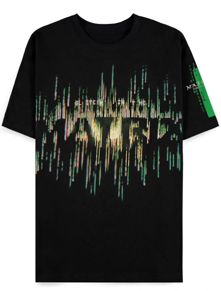 T-Shirt Matrix - Glitch Logo (größe S)